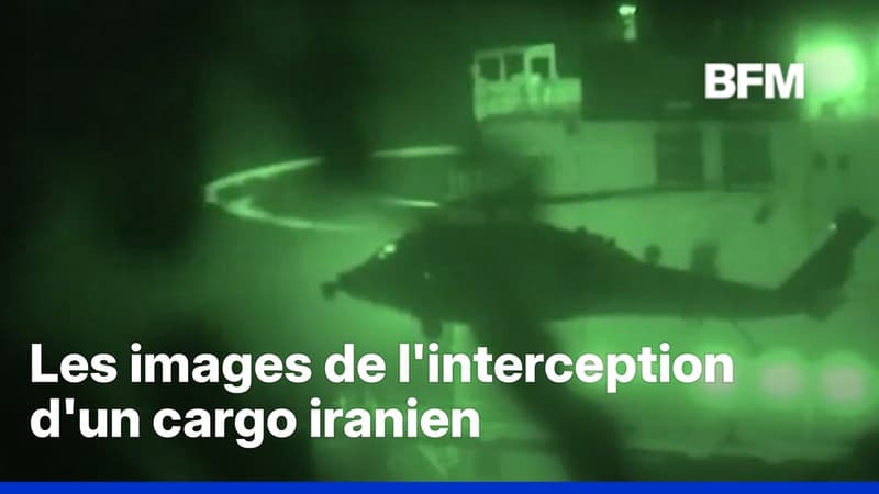 L'armée américaine publie de nouvelles images de l'arraisonnement d'un cargo iranien