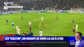 Deux membres des "Dalton" ont envahi la pelouse du Groupama Stadium à Lyon en plein match