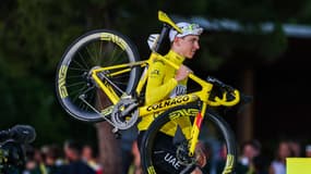 Tadej Pogacar après son troisième sacre sur le Tour de France, le 21 juillet 2024