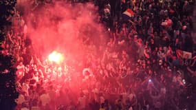 De nombreux supporters ont fait la fête sur les Champs-Elysées.