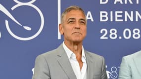 L'acteur américain George Clooney le 1er septembre 2024 à la Mostra de Venise