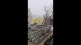 Les images des flocons sur la métropole de Lyon