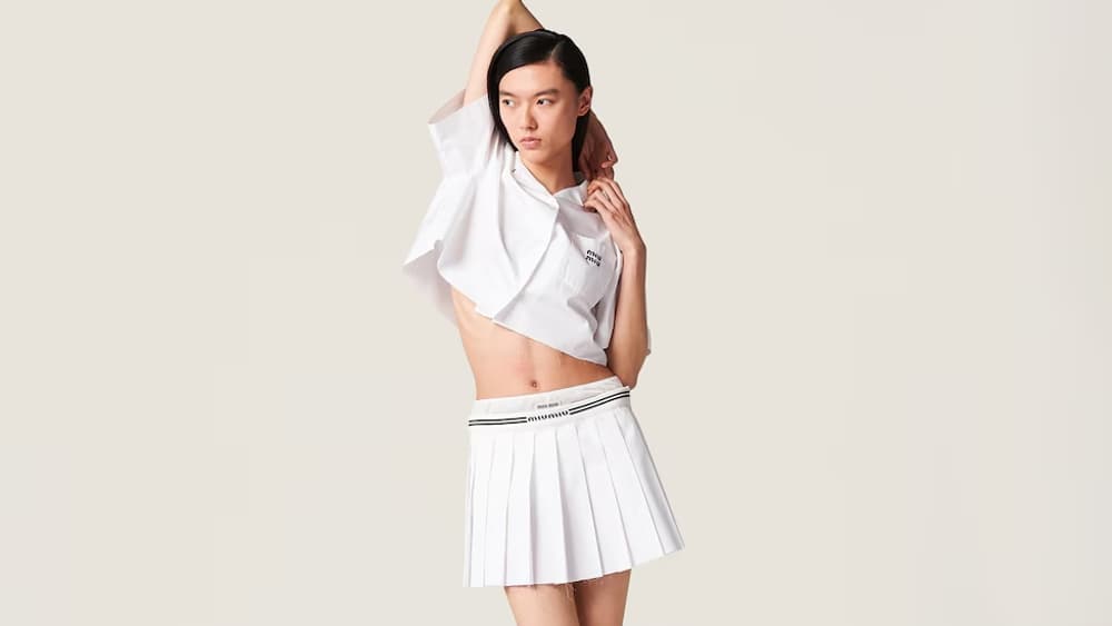 Jupe tenniscore Miu Miu Jupe tenniscore Miu Miu