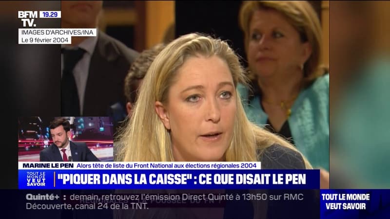 Tout le monde a piqué de l'argent dans la caisse: quand Marine Le Pen dénonçait l'omniprésence des affaires en 2004