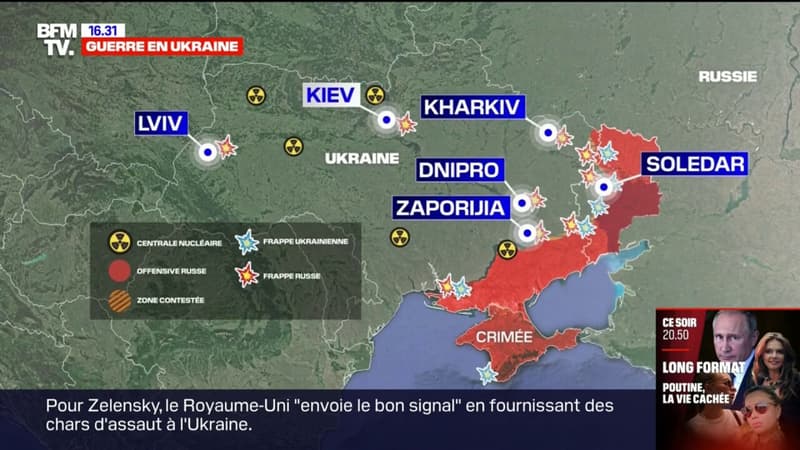 Guerre en Ukraine: une bataille féroce fait rage à Soledar