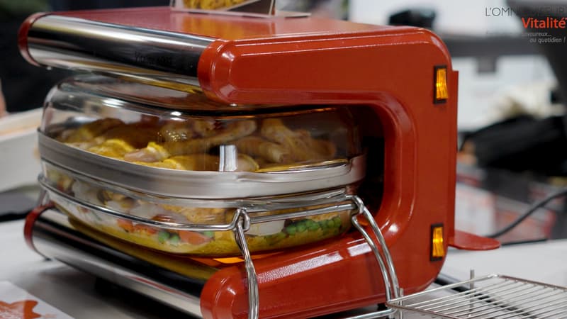Omnicuiseur Vitalité révolutionne la cuisson des aliments grâce à la technologie basse température qui respecte les temps traditionnels de cuisson.