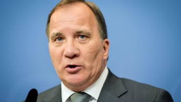 Le Premier ministre suédois Stefan Löfven, le 24 juillet 2017 à Stockholm