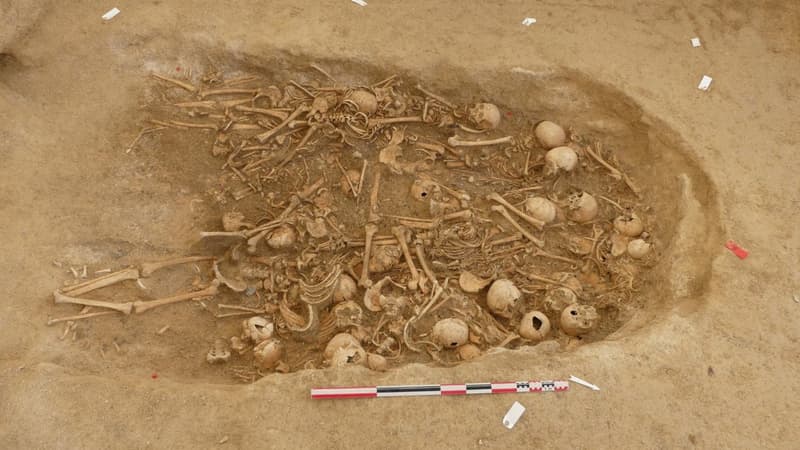 Découverte d'une sépulture collective souterraine de la fin du néolithique dans la Marne