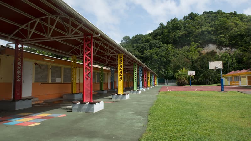 Une école à Pointe-à-Pitre, en septembre 2017 (PHOTO D'ILLUSTRATION)