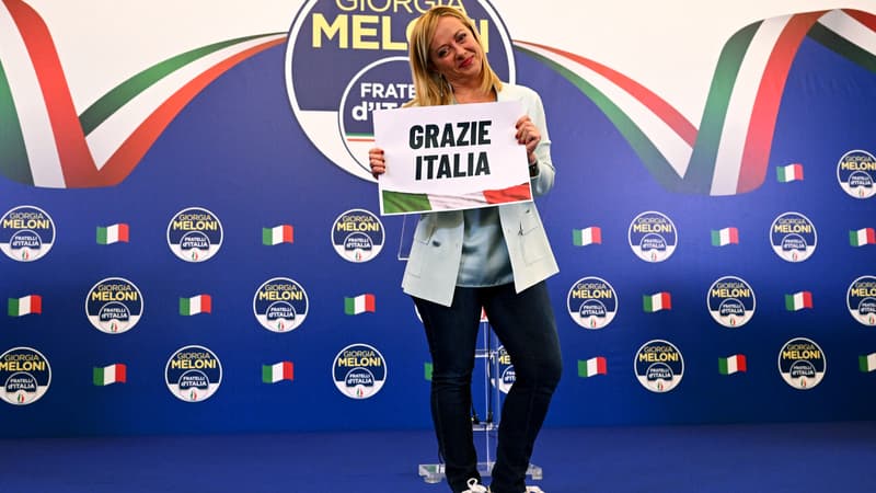 La candidate néo-fasciste Giorgia Meloni revendique la victoire aux élections législatives italiennes