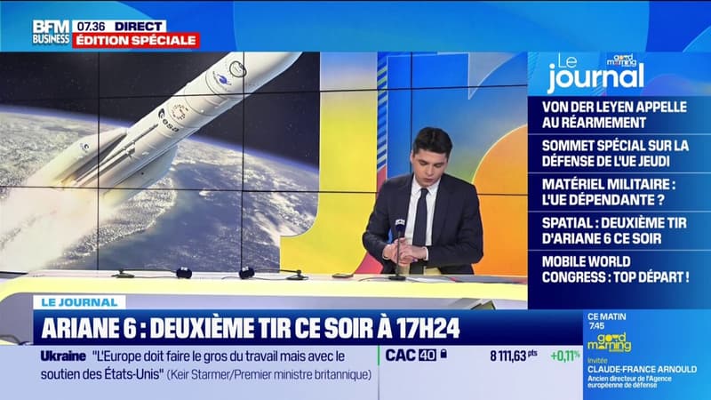 Ariane 6 : deuxième tir ce soir à 17h24