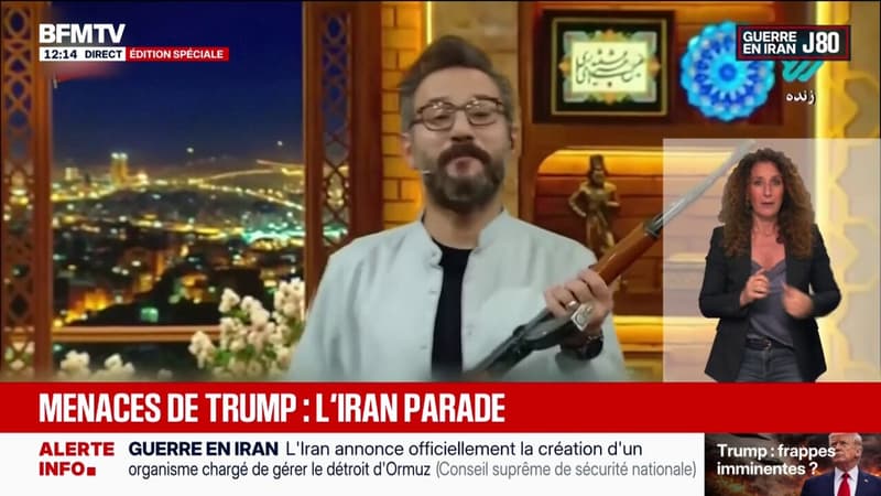 Guerre au Moyen-Orient: face aux menaces de Donald Trump, la propagande iranienne exhibe des armes