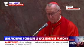 Les 133 cardinaux prient ensemble avant d'entrer en conclave 