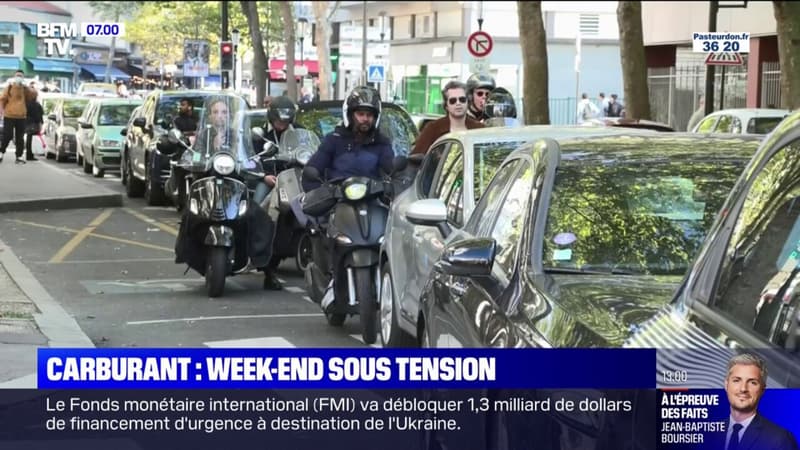 Carburants: les files d'attente s'allongent devant les stations-service en France