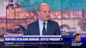 Protocole sanitaire dans les écoles: "Nous sommes capables d'ajustements dans le futur si nécessaire", déclare Jean-Michel Blanquer - 03/01