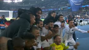 Ligue des champions : la joie des joueurs du PSG après leur victoire contre Liverpool 