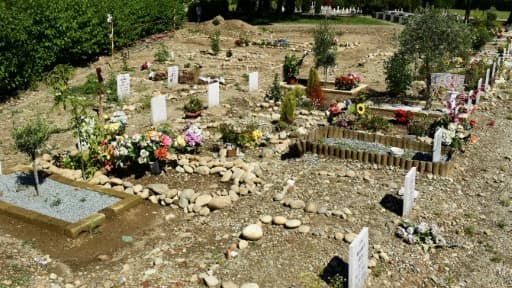 Le carré musulman dans un cimetière catholique à Bruzzano, dans la banlieue de Milan, le 5 juin 2020