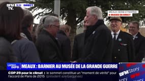 Michel Barnier est arrivé à Meaux où il doit visiter le musée de la Grande Guerre 