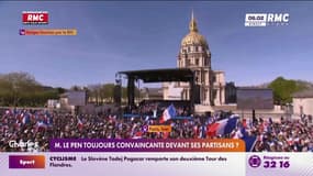 Marine Le Pen dénonce une condamnation "politique" devant une foule moins dense que prévue