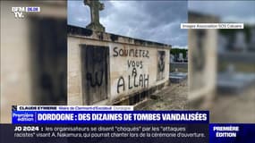 Une cinquantaine de tombes vandalisées dans le cimetière de Clermont-d'Excideuil, en Dordogne 