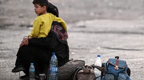 Des habitants du sud du Liban fuient la région, le 24 septembre 2024