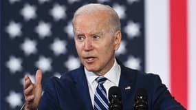 Le président américain Joe Biden, le 14 avril 2022 à Greensboro, en Caroline du Nord. PHOTO D'ILLUSTRATION