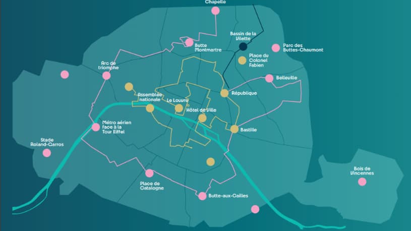 Le parcours de la flamme olympique à Paris
