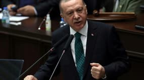 Le président turc Recep Tayyip Erdogan, le 10 février 2021 à Ankara