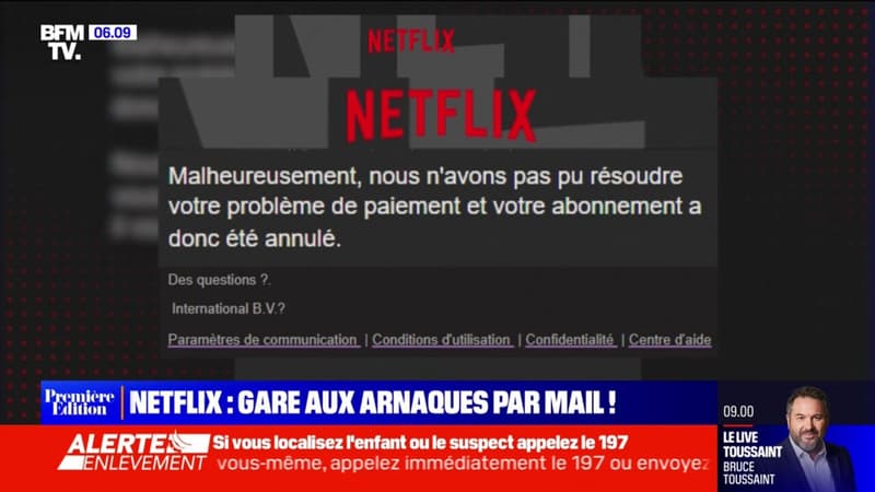 Fin du partage de compte sur Netflix: attention aux mails d'arnaque