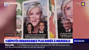 Marseille: trois députés Renaissance placardés sur les affiches du RN après avoir voté en faveur de la loi immigration