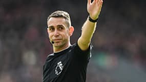 David Coote lors d'un math de Premier League entre Liverpool et Brighton - le 31/03/2024