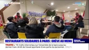 Paris: les cuisiniers des restaurants solidaires et les agents administratifs du centre d’action sociale de la ville en grève
