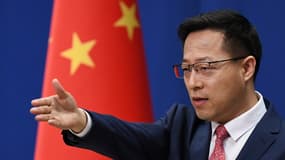 Le ministre des Affaires étrangères chinois Zhao Lijian le 8 avril 2020 à Pékin