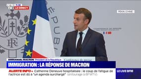 Emmanuel Macron sur la mise en place de quotas: "Le président n'a pas à commenter les états d'âme des ministres"