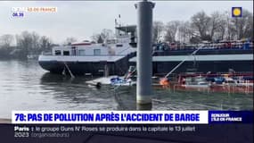 Yvelines: pas d'impact sur l'environnement après un accident de barge