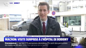 Emmanuel Macron était en visite à l'hôpital Avicenne de Bobigny en Seine-Saint-Denis
