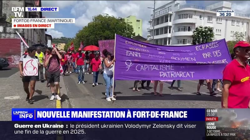 Manifestation contre la vie chère en Martinique: la mobilisation se poursuit ce samedi à Fort-de-France