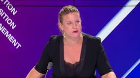 La patronne des députés LFI Mathilde Panot, invitée de "BFM Politique", le 9 juillet 2023