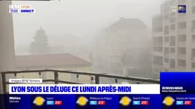 La région lyonnaise touchée par un important orage cet après-midi