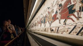 La tapisserie de Bayeux, le 13 septembre 2019, à Bayeux dans le Calvados