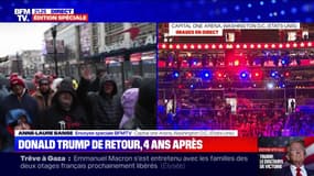 "Je voulais faire partie de l'histoire": cet Américain a traversé les États-Unis pour assister au dernier meeting de Donald Trump à la Capital One Arena à Washington