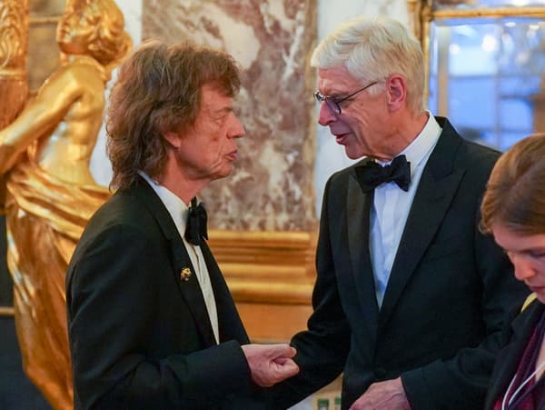 Mick Jagger and Arsène Wenger, September 20, 2023