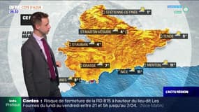 MétéoCôte d'Azur: quelques nuages et des températures en baisse avec 11 °C à Nice, ce vendredi