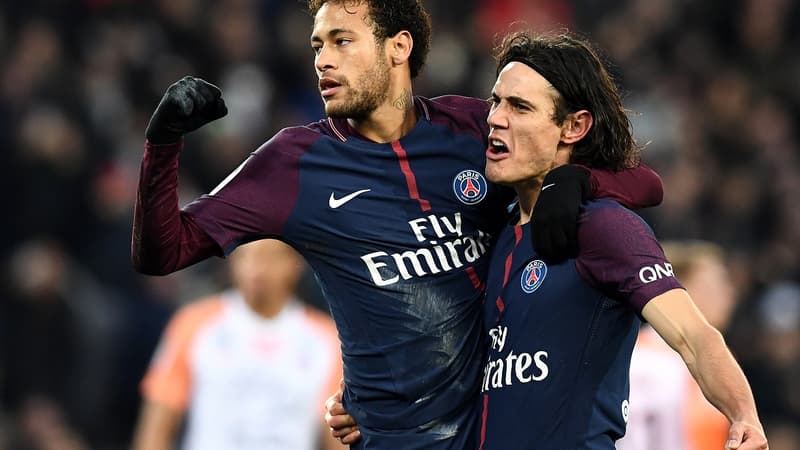 Neymar et Edinson Cavani