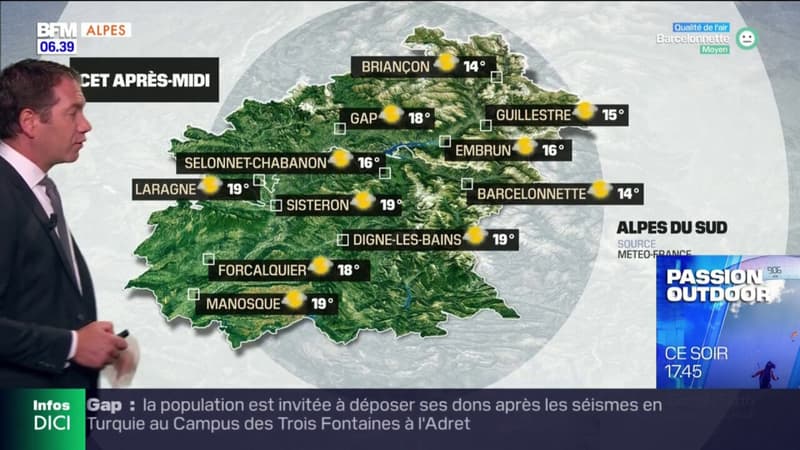 Météo Alpes du Sud: journée ensoleillée et températures printanières