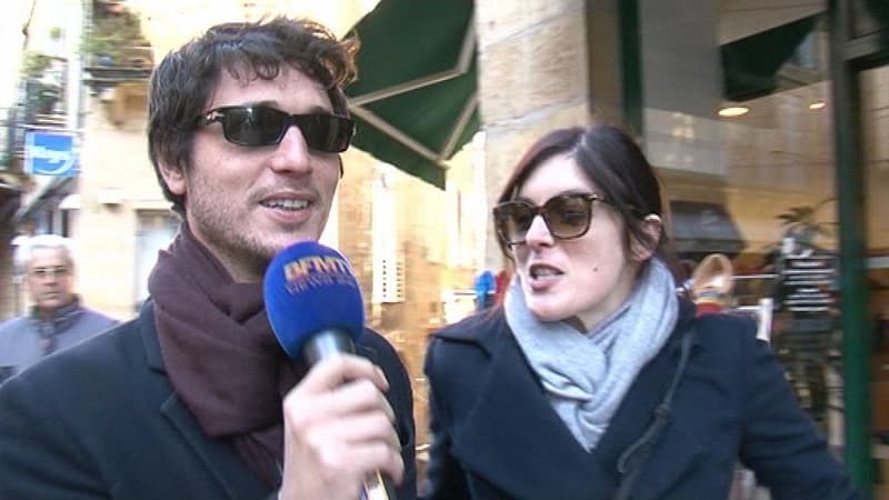 Jérémie Elkaïm et Valérie Donzelli, en promo dans les rues de Sarlat