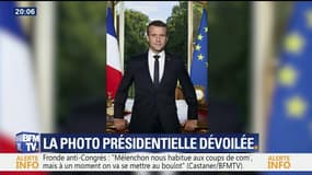 À quel code obéit-elle la photo officielle d'Emmanuel Macron ?