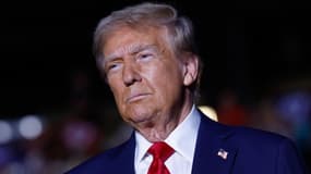 Donald Trump, s'exprime lors d'un meeting de campagne au McCamish Pavilion le 28 octobre 2024 à Atlanta, en Géorgie. 