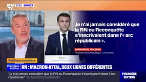 ÉDITO - "On s'y perd": entre Macron et Attal, deux lignes différentes avec le RN