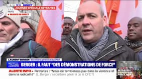 Retraites : "Ne pas nous recevoir est une forme de déni de la social-démocratie"Juge Laurent Berger (CFDT)